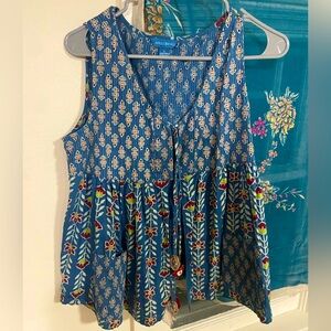 April Cornell floral blouse